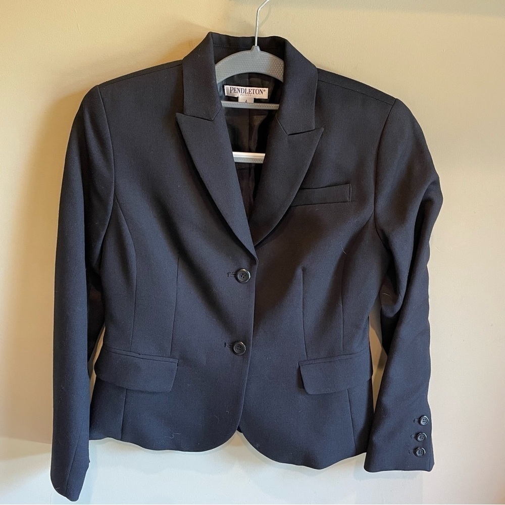 Pendleton Petite Virgin Wool Single Breasted Blaz… - image 1